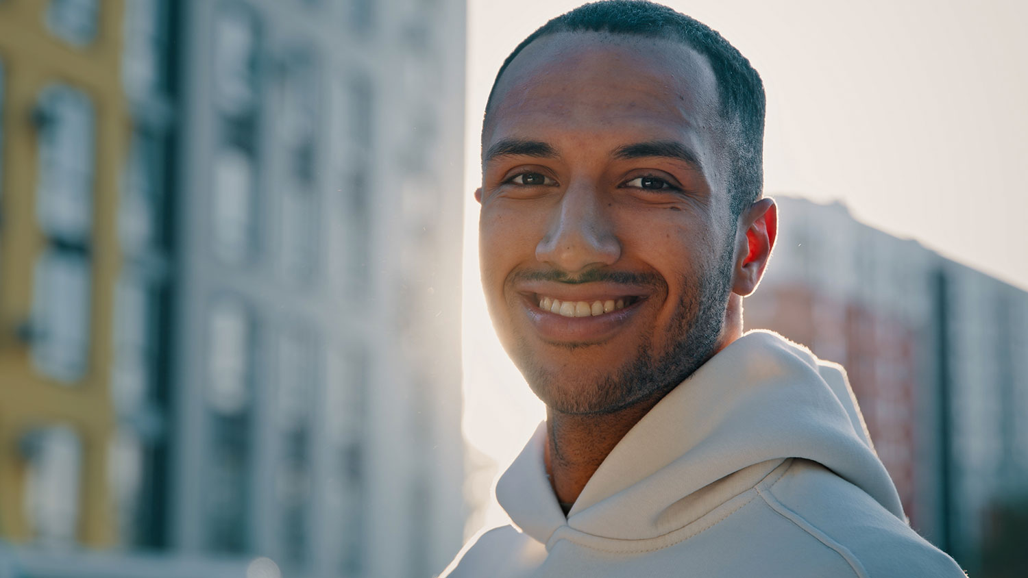 man smiling