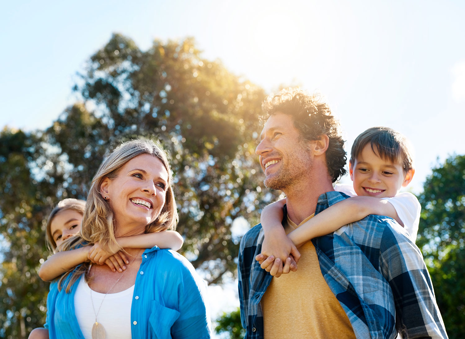 smiling family