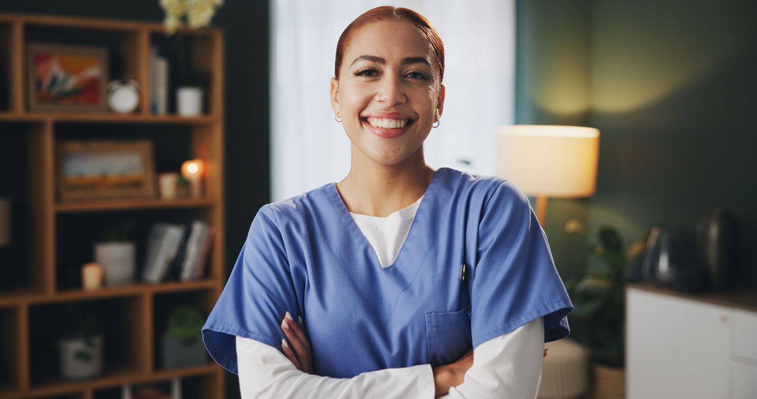 smiling african american nurse